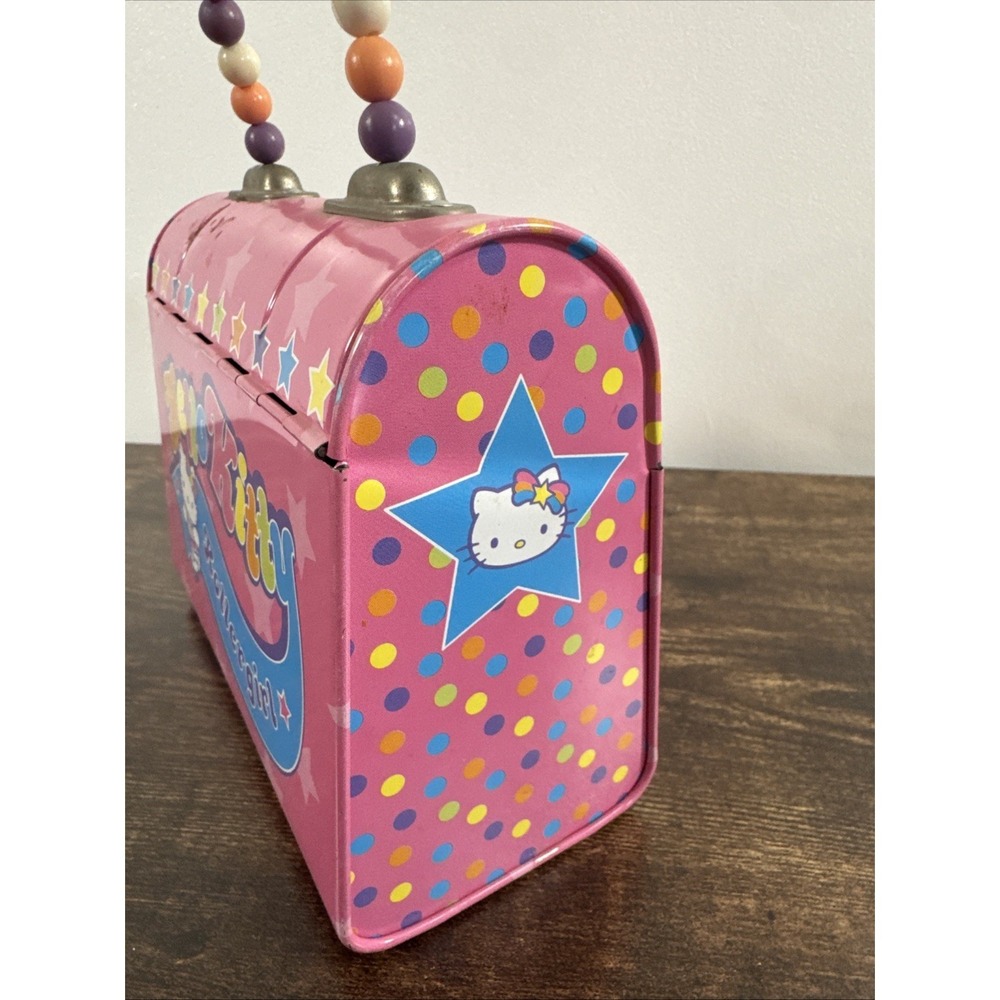 RARE Sanrio Hello Kitty Tin Tote Purse - Picture 2 of 8